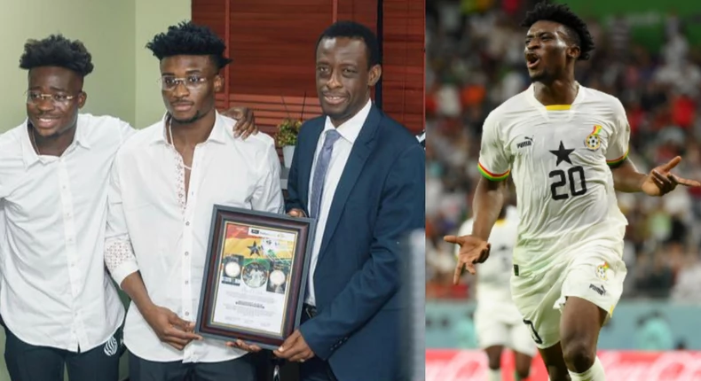Western Regional Minister Honours Mohammed Kudus With Gold Medal