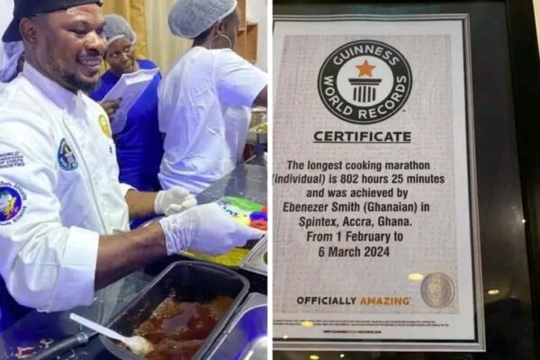GWR: Millennium Chef Smith Sets New World Record as Longest Cook-A-Thon Record Holder